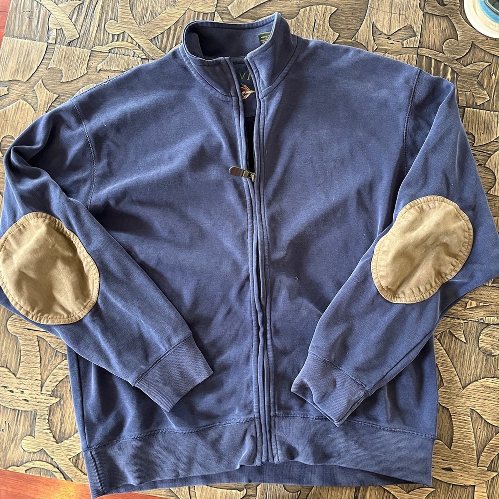 Orvis men's zip up sweatshirt nice. size large